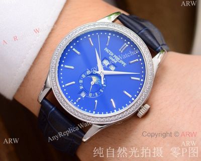 Patek Philippe Geneve Calatrava Blue Dial Watch Best Knock off Watches China